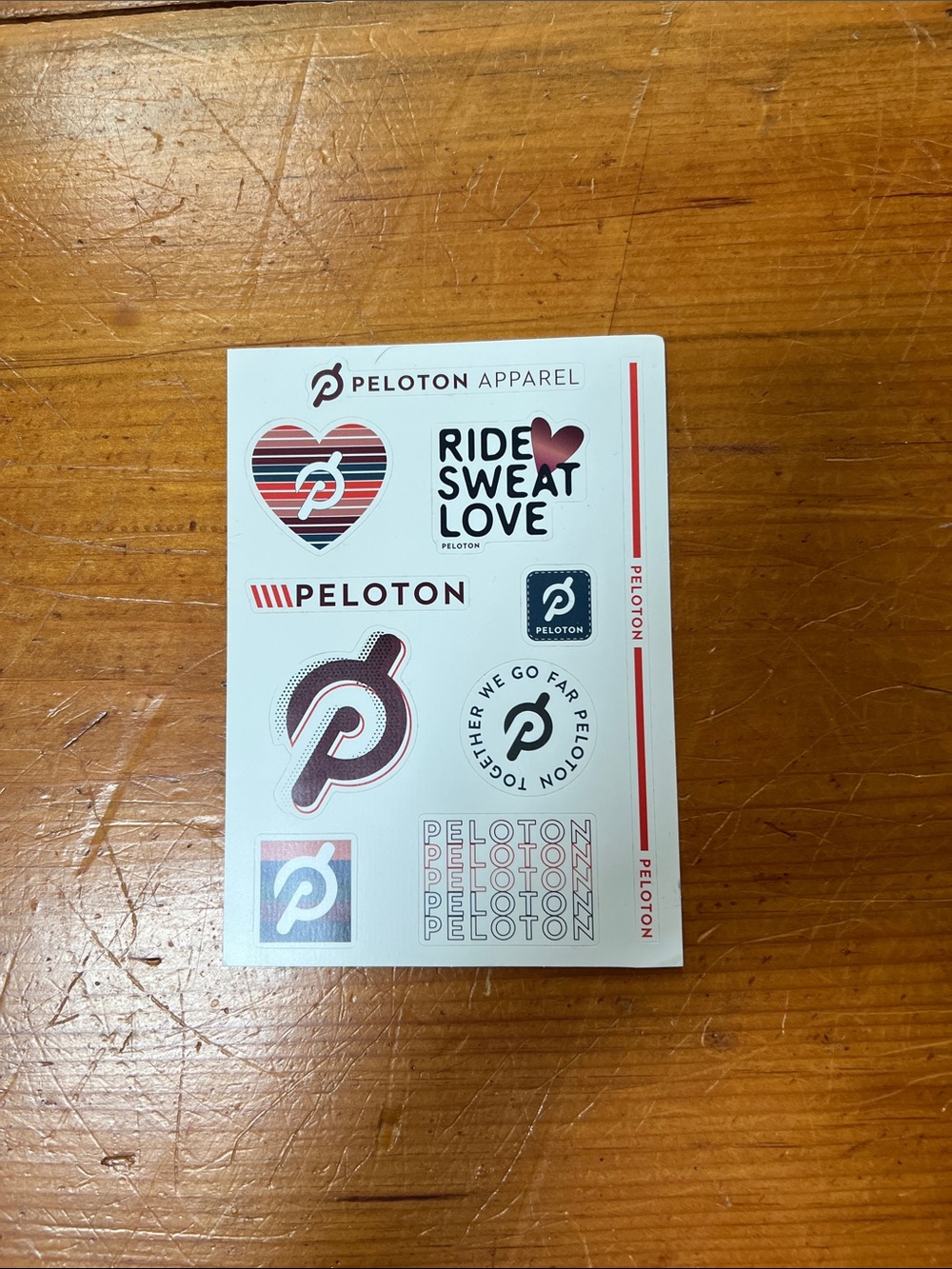Peloton stickers - new condition!